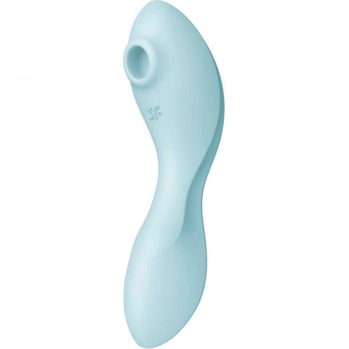 Двухсторонний вакуум-волновой вибростимулятор SATISFYER Curvy Trinity 5 + , голубой J2018-247-2