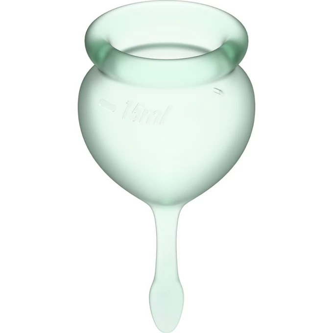 Набор менструальных чаш, 2шт SATISFYER FEEL GOOD MENSTRUAL CUP LIGHT GREEN J1763-1 Набор менструальных чаш, 2шт SATISFYER FEEL GOOD MENSTRUAL CUP LIGHT GREEN J1763-1